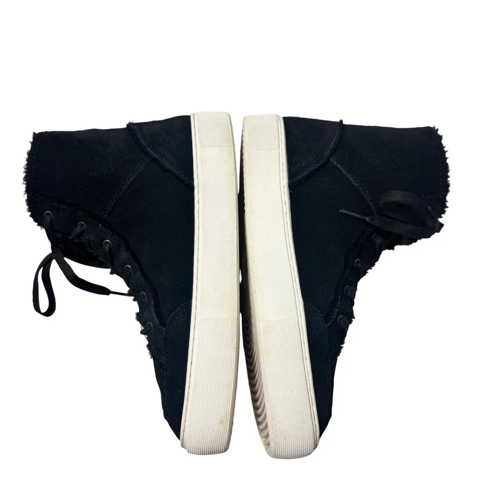 UGG Nuray Platform Sneaker Booties 9 Womens Black Suede High Top